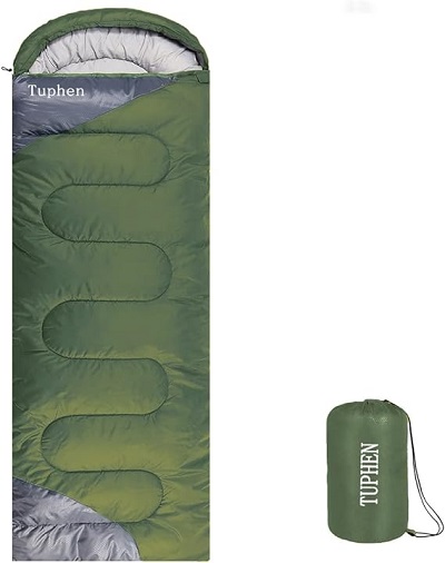 4. The Tuphen Sleeping Bag for Hiking and Camping 